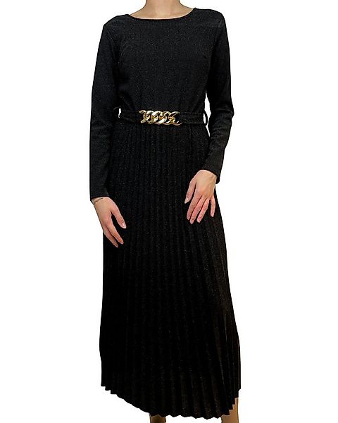 ITALY VIBES Plisseekleid ESTA - Abendkleid - Cocktailkleid - mit Gürtel (mi günstig online kaufen