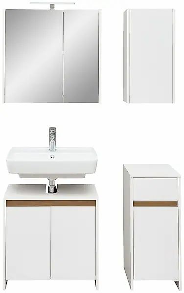 Saphir Badmöbel-Set »Quickset 100, Waschbeckenunterschrank mit Spiegelschra günstig online kaufen