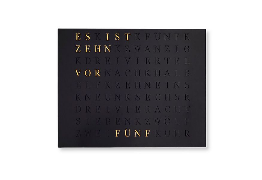 build-yours.de Wanduhr Wortuhr Jupiter in Deutsch - LED Wanduhr zum Aufhäng günstig online kaufen