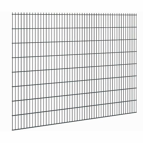 Doppelstabmattenzaun Stärke 8/6/8 Anthrazit 163 x 251 cm günstig online kaufen