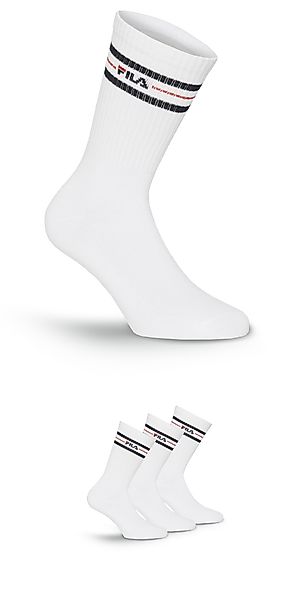 Fila Sportsocken "UNISEX LIFESTYLE PLAIN SOCKS", (3 Paar), mit Logo-Schrift günstig online kaufen