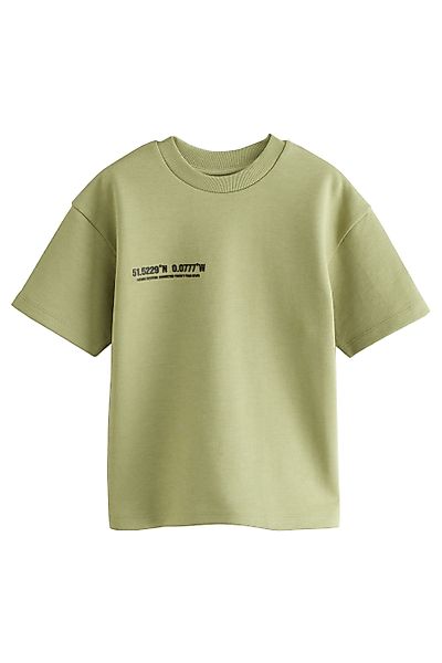 Next Print-Shirt Kurzarm-T-Shirt aus schwerem Material günstig online kaufen