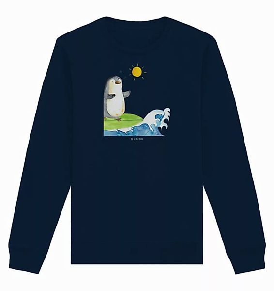 Mr. & Mrs. Panda Longpullover Größe XL Pinguin Surfer - French Navy - Gesch günstig online kaufen