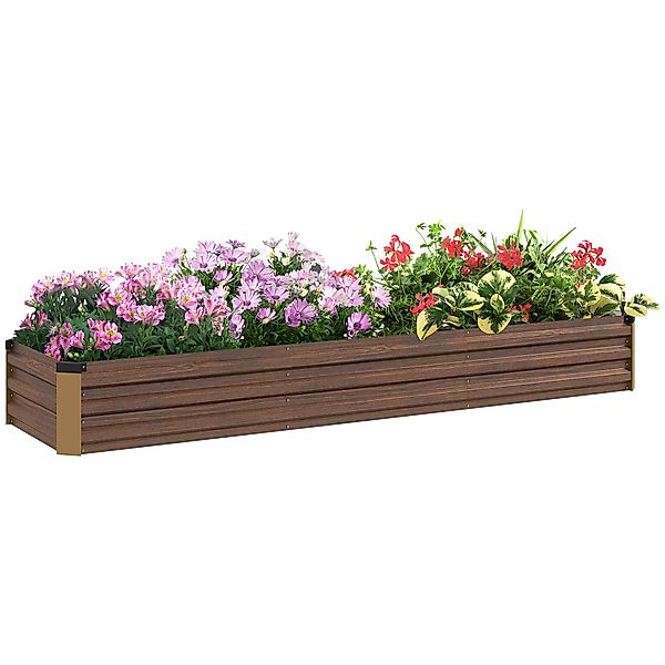 Outsunny Hochbeet Pflanzkasten mit offenem Boden, günstig online kaufen