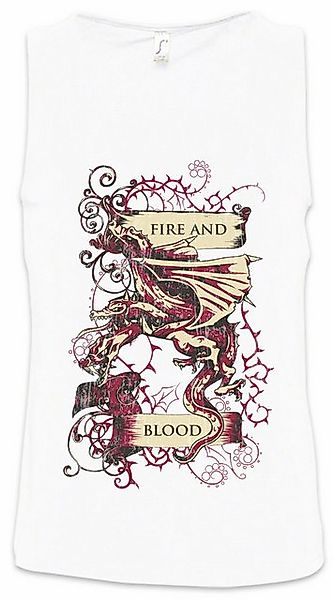 Urban Backwoods Tanktop Fire And Blood Ärmelloses T-Shirt Game Winter Of Sy günstig online kaufen