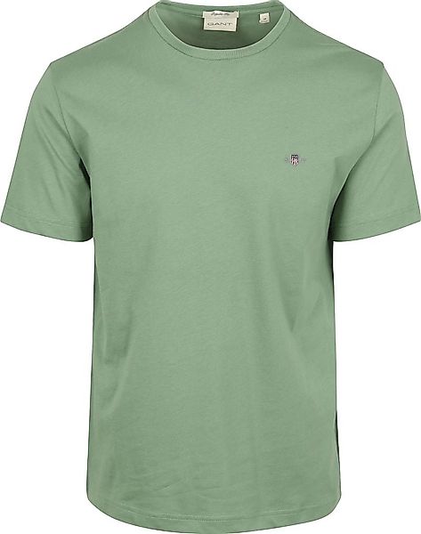 Gant T-shirt Shield Logo Grün - Größe M günstig online kaufen