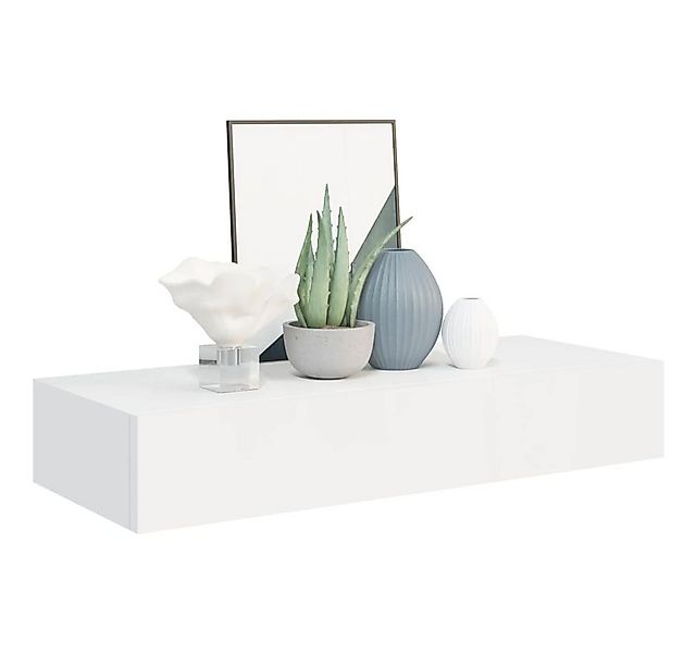 vidaXL Wandregal 60 x 235 x 10 cm Wand-Schubladenregal Weiß 60x23,5x10 cm M günstig online kaufen