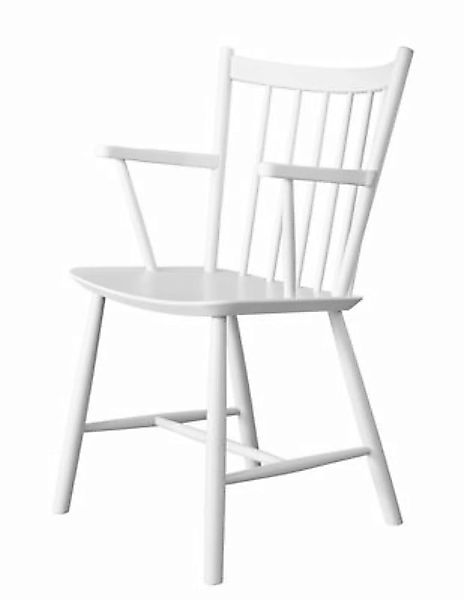 Sessel J42 holz weiß / Holz - Hay - Weiß günstig online kaufen
