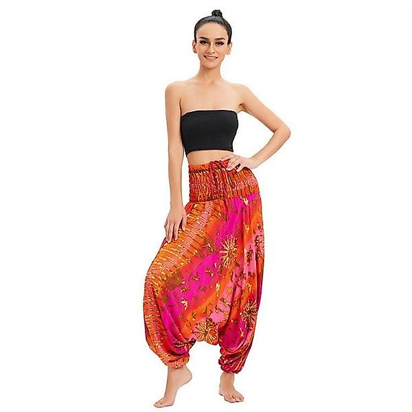 YRIIOMO Loungepants Bequeme und stilvolle Yogahose mit einzigartigem Boho M günstig online kaufen