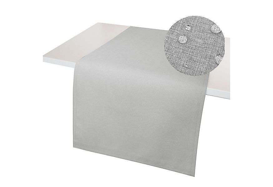 Tischläufer Leinenoptik Tischläufer WINDSTABIL uni Tischdecke, Lotuseffekt, günstig online kaufen
