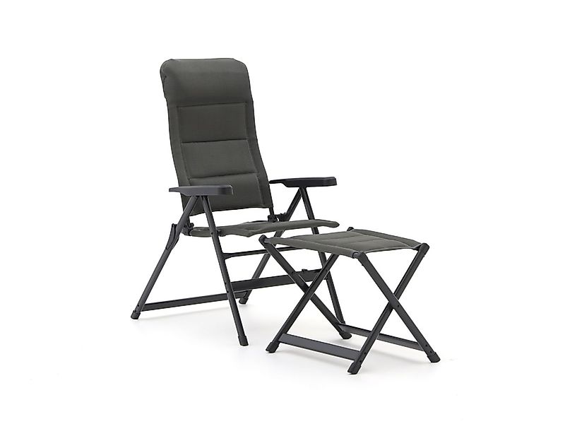 Forza Tione Gartenstuhl Hochlehner mit Gartenhocker günstig online kaufen