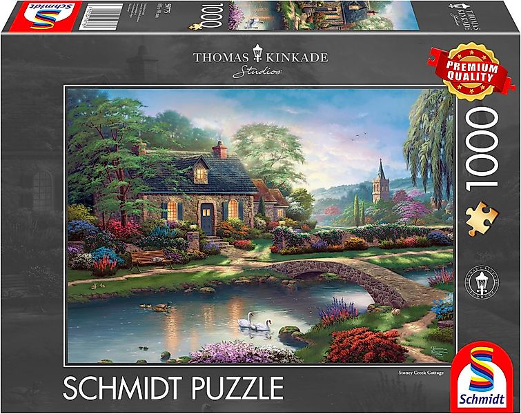 Schmidt Spiele Puzzle Stoney Creek Cottage von Thomas Kinkade, 1000 Puzzlet günstig online kaufen