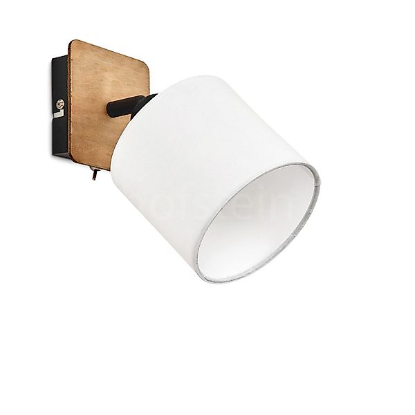 hofstein Wandleuchte »Costa« verstellbare Wandlampe, Holz/Metall/Stoff, günstig online kaufen