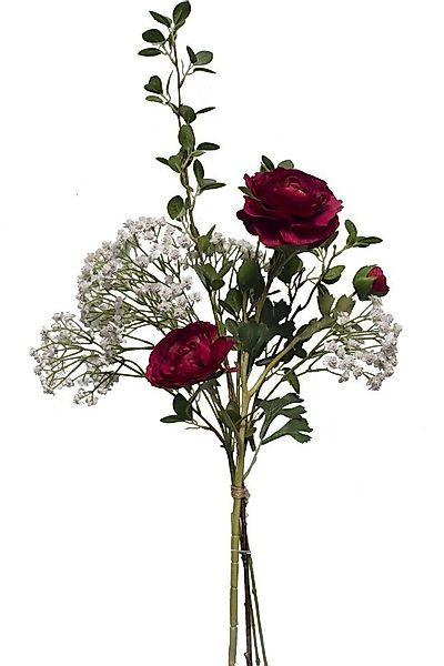 Kunstblume *Gemischter Blumenstrauss aus Rosen, Schleierkraut, günstig online kaufen