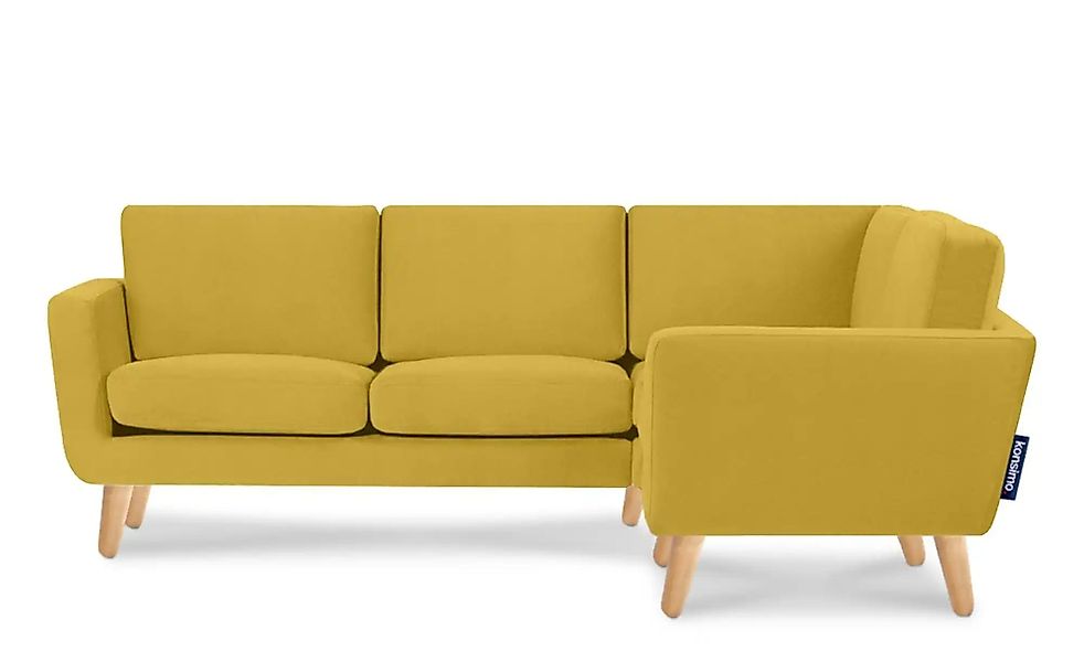 KONSIMO Ecksofa  Tagio ¦ gelb ¦ Maße (cm): B: 220 H: 80 Polstermöbel > Sofa günstig online kaufen