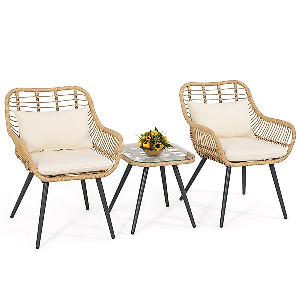 JOIVI Balkonset Bistro-Set, Gartenmöbel-Set, Balkonmöbel-Set für günstig online kaufen