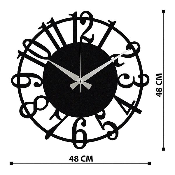 Wallity Wanduhr 100% METAL (Thickness: 1,2mm), günstig online kaufen