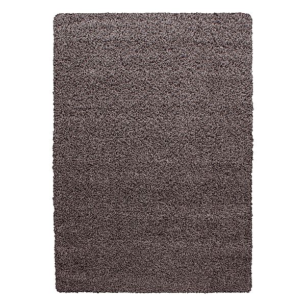 Ayyildiz Hochflorteppich Life 1500 Taupe 140 cm x 200 cm günstig online kaufen