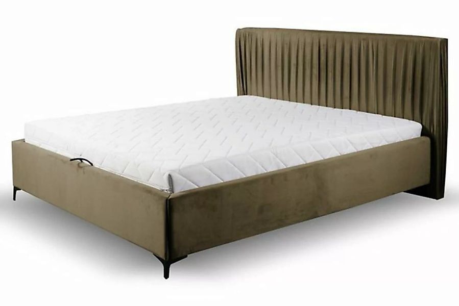 JVmoebel Bett Modernes Bett Design Betten Holz Textil Schlafzimmer Bettgest günstig online kaufen