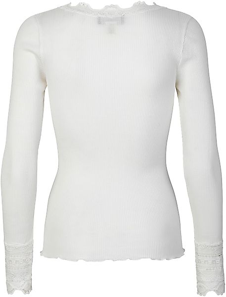 rosemunde Langarmshirt Benita Silk Blouse Vintage-Spitzenbesatz günstig online kaufen