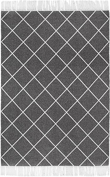 LUXOR living Teppich "Glitter" handgewebt, Rauten Design, mit metallisieren günstig online kaufen