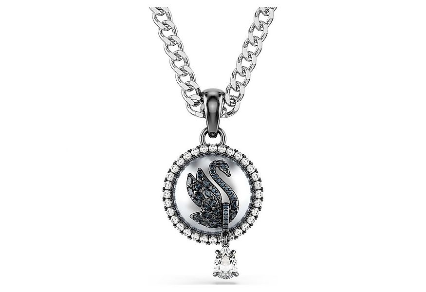 Swarovski Collier Swan Anhänger Kristallperle, Schwan, Grau, Rhodiniert 568 günstig online kaufen