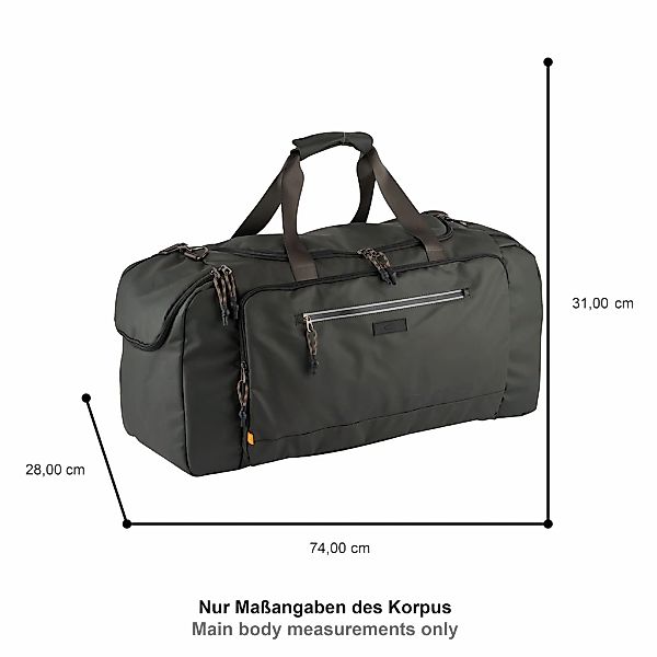 camel active Reisetasche "Explore" wasserabweisendes recyceltes Nylon und r günstig online kaufen