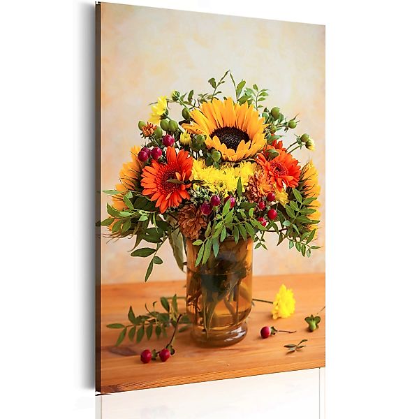 Wandbild - Autumnal Flowers günstig online kaufen