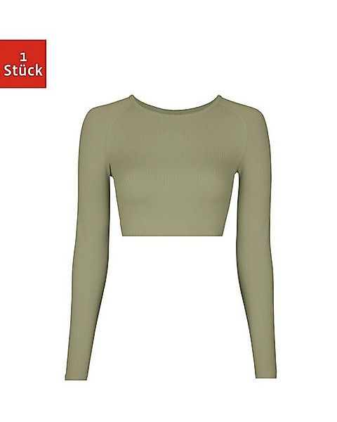 SNOCKS Longsleeve Geripptes Sportshirt langarm Damen (1-tlg) seamless und c günstig online kaufen