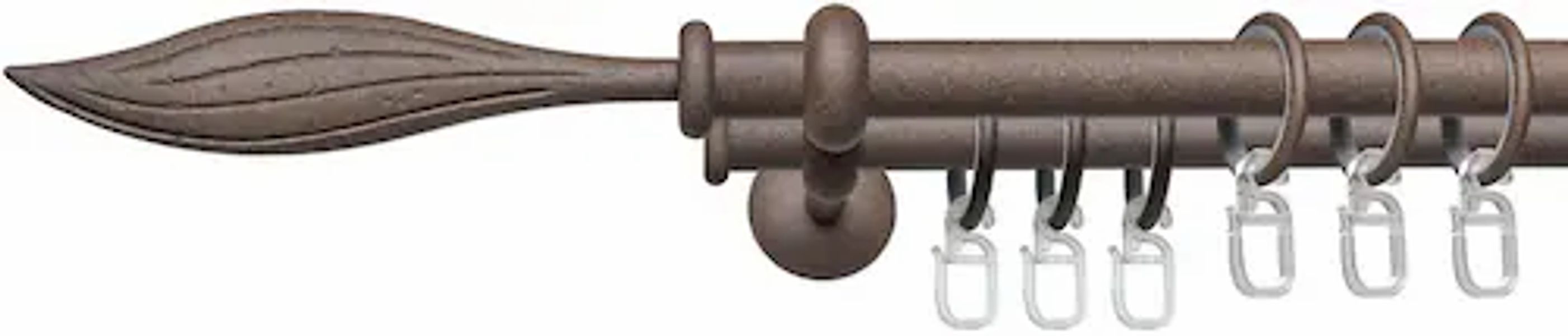 Liedeco Gardinenstange »Esp Blatt« Ø 16 mm 2 läufig-läufig Fixmaß günstig online kaufen