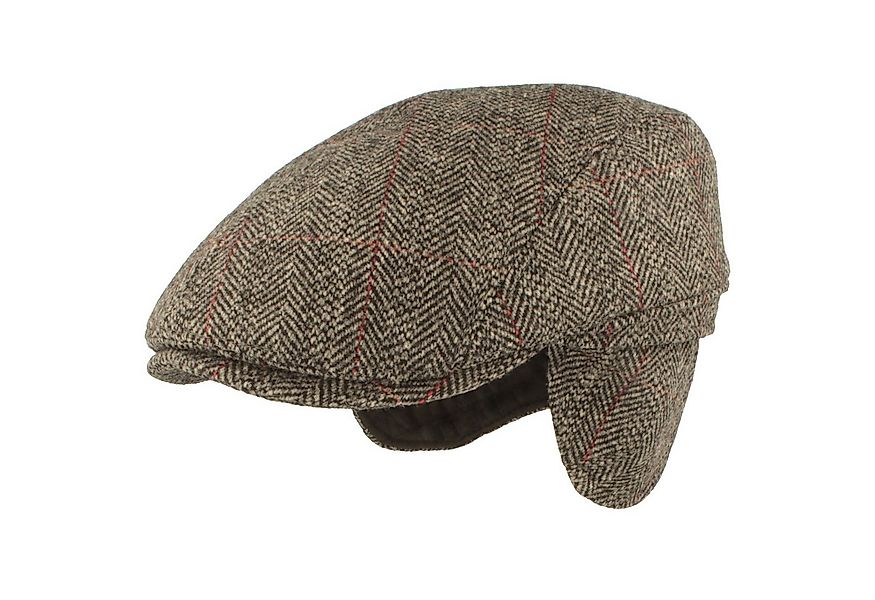 Breiter Baseball Cap Schiebermütze aus Wolle mit Ohrenschutz günstig online kaufen