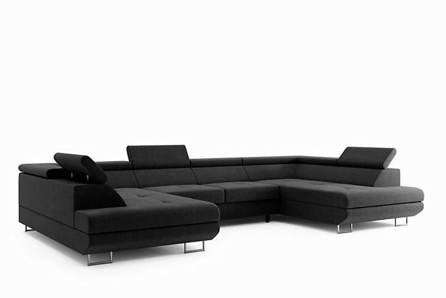 Labett Ecksofa mit Schlaffunktion & Bettkasten GUERO U-Form günstig online kaufen