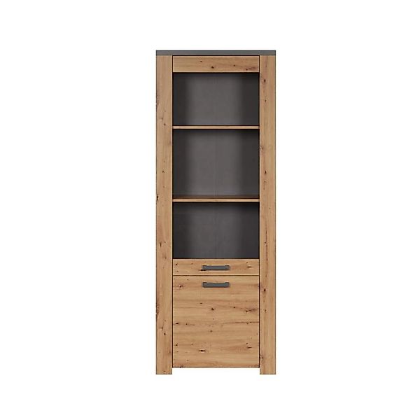 ebuy24 Follow1 Vitrinenschrank Eiche Dekor günstig online kaufen