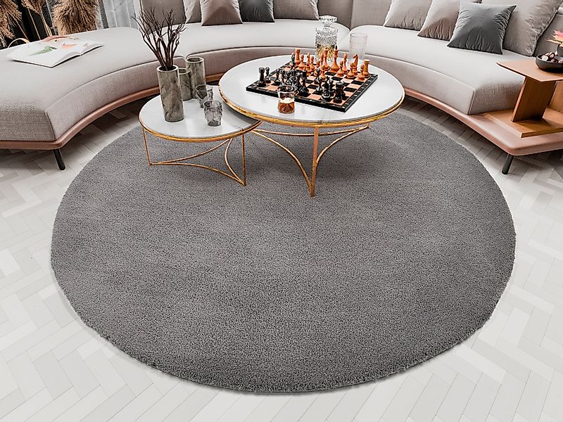 OCI DIE TEPPICHMARKE Hochflor-Teppich »Soft Dream«, rund, 30 mm Höhe, beson günstig online kaufen