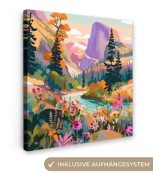 OneMillionCanvasses® Leinwandbild Fluss - Tal voller günstig online kaufen
