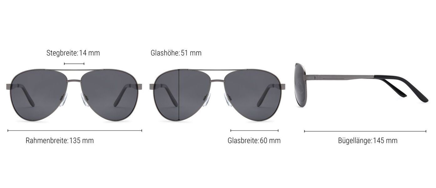styleBREAKER Sonnenbrille Polarisierte Piloten Sonnenbrille mit günstig online kaufen