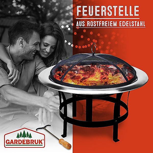 Feuerschale Edelstahl Ø75cm günstig online kaufen