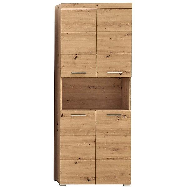 trendteam Hochschrank Badezimmerschrank Schrank Badmöbel Badezimmer günstig online kaufen