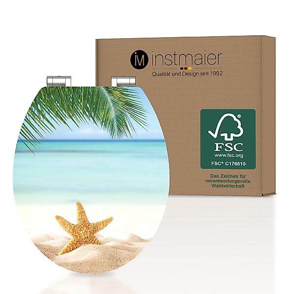 instmaier WC-Sitz Holz Toilettendeckel, Seestern am günstig online kaufen