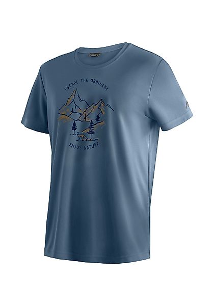 Maier Sports T-Shirt "Dieter Print" Herren Funktionsshirt, Freizeitshirt mi günstig online kaufen