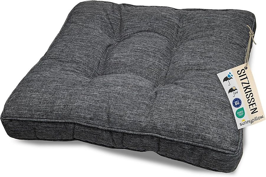 sunnypillow Stuhlkissen Gartenkissen für Gartenmöbel Rattanmöbel, Outdoor / günstig online kaufen
