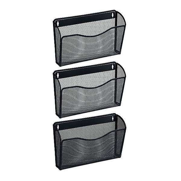 relaxdays Zeitungsständer Zeitschriftenhalter Wand 3er Set günstig online kaufen
