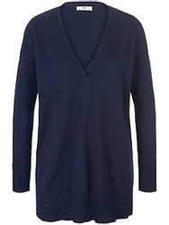 V-Pullover Peter Hahn blau günstig online kaufen