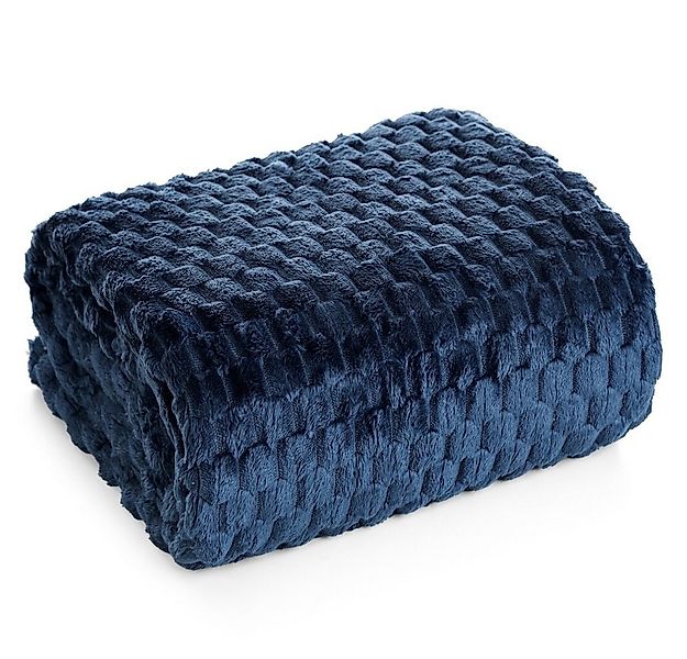 Wohndecke CINDY/6, Design91, Tolle Struktur, Waffelmuster, Weich, Karierte günstig online kaufen