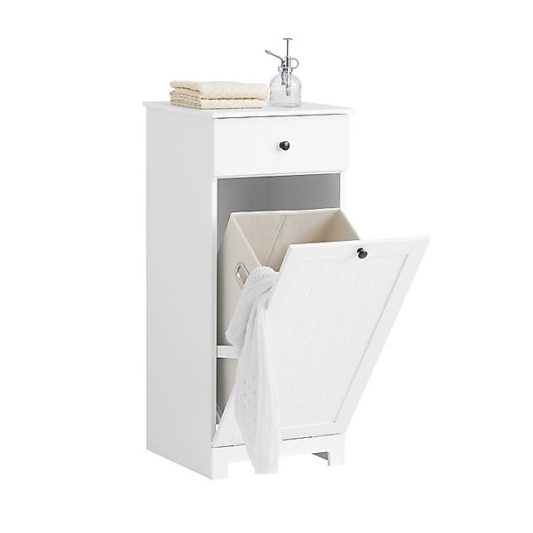 SoBuy Wäscheschrank BZR21 mit ausklappbarem Wäschetruhe günstig online kaufen