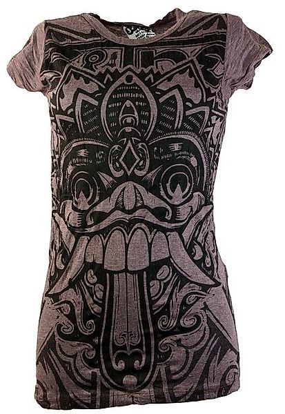 Guru-Shop T-Shirt Sure T-Shirt Dragon - taupe Festival, Goa Style, alternat günstig online kaufen