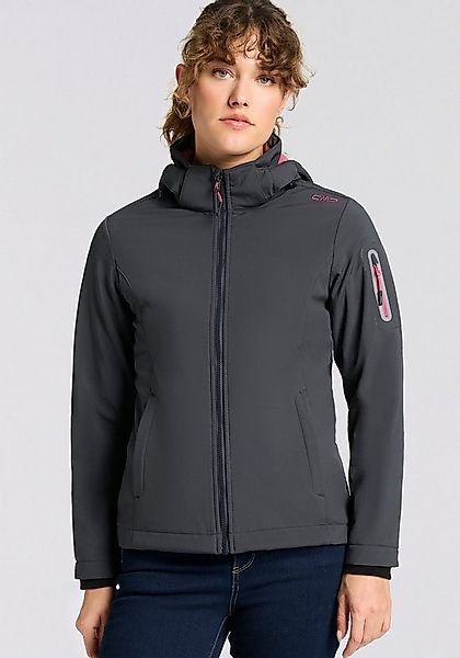 CMP Softshelljacke WOMAN JACKET ZIP HOOD (1-St) Wärmend & wind- & wasserabw günstig online kaufen