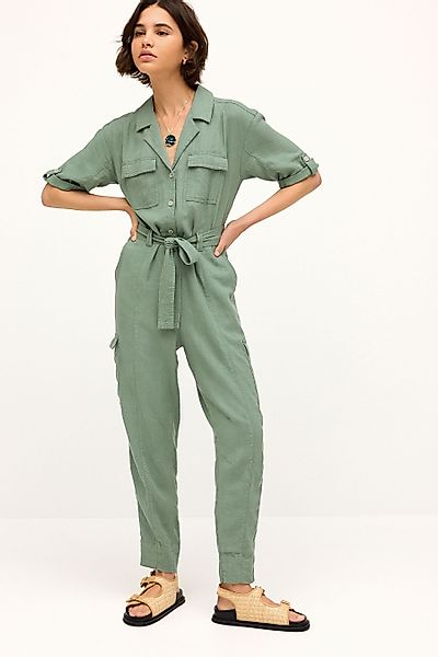 Next Jumpsuit Cargo-Jumpsuit aus Leinengemisch, Petite günstig online kaufen