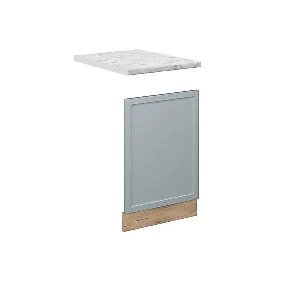 Vicco Frontblende Fame-Line Hellblau-grau 45 cm AP Marmor günstig online kaufen