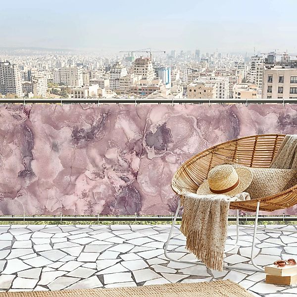 Balkon Sichtschutz Farbexperimente Marmor Violett günstig online kaufen